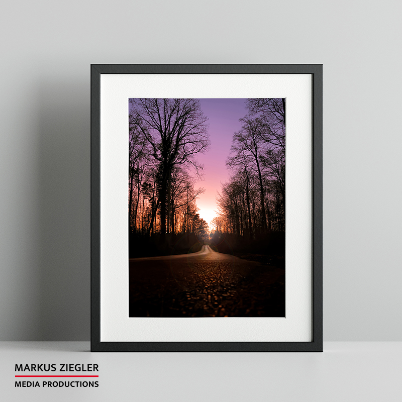 Fine Art Foto Print - Sunset Botnang © Markus Ziegler Media Productions